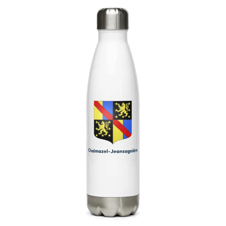 Gourde inox blason de Chalmazel-Jeansagnière