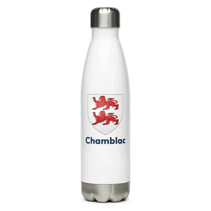 Gourde inox — blason de Chamblac