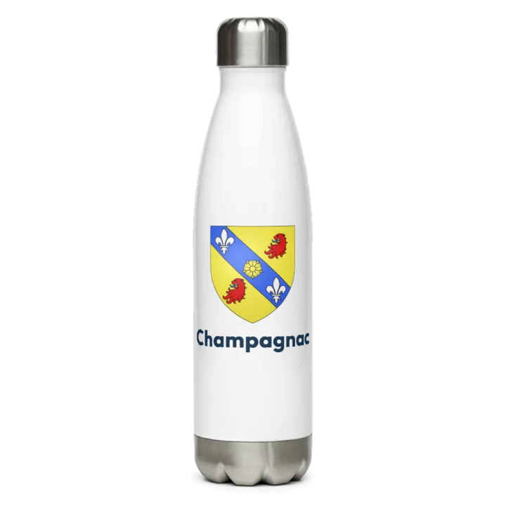 Gourde inox blason de Champagnac