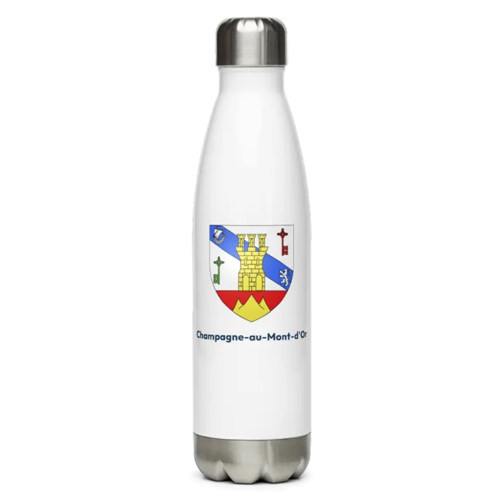 Gourde inox blason de Champagne-au-Mont-d'Or