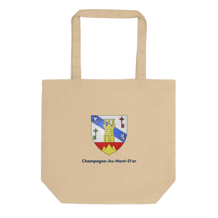 Tote bag coton bio — blason de Champagne-au-Mont-d'Or