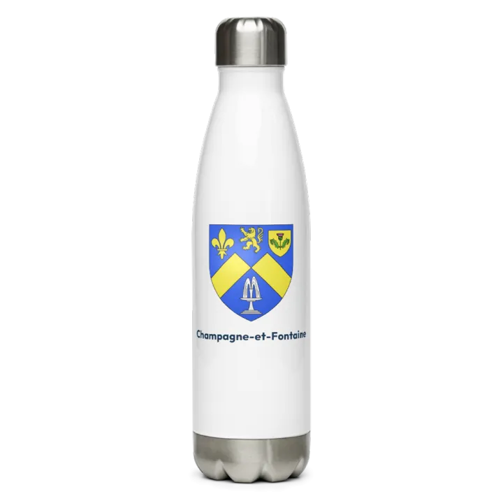 Gourde inox blason de Champagne-et-Fontaine