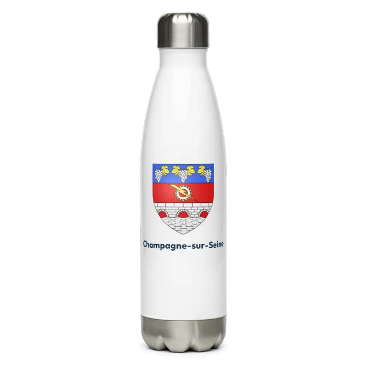 Gourde inox blason de Champagne-sur-Seine
