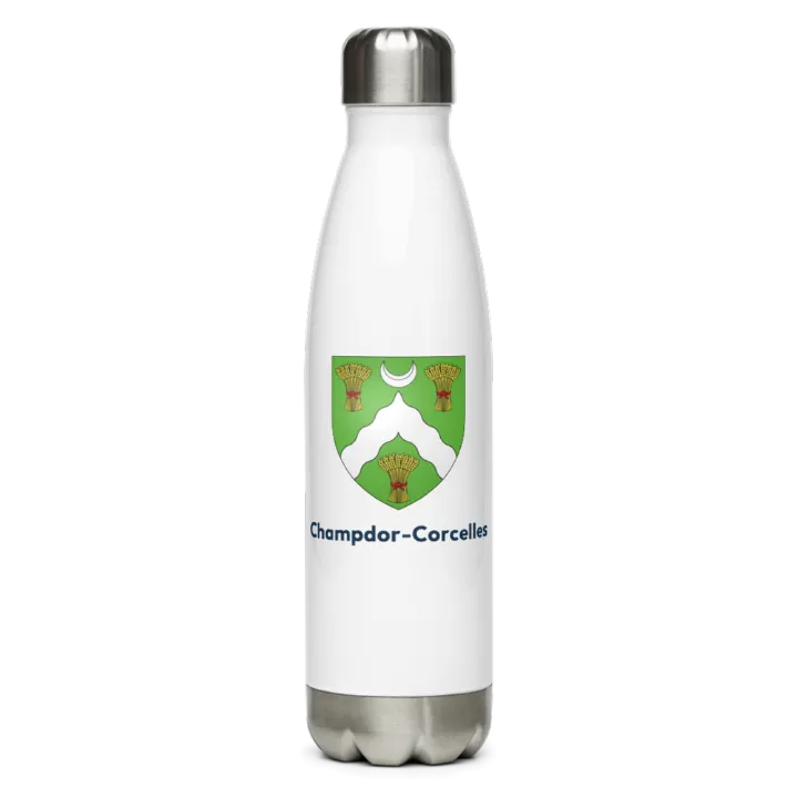 Gourde inox blason de Champdor-Corcelles
