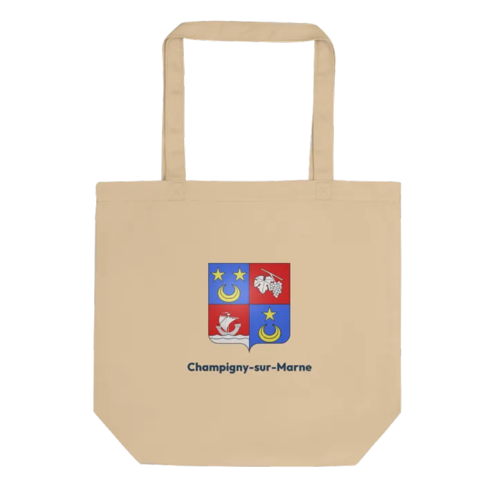 Tote bag coton bio — blason de Champigny-sur-Marne