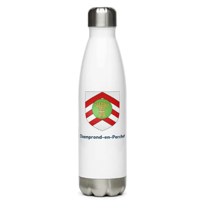 Gourde inox — blason de Champrond-en-Perchet