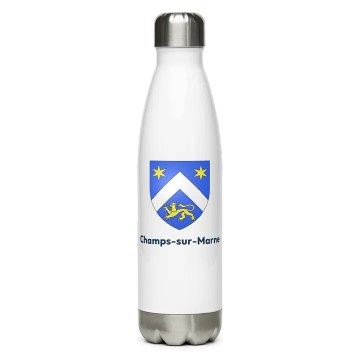 Gourde inox — blason de Champs-sur-Marne