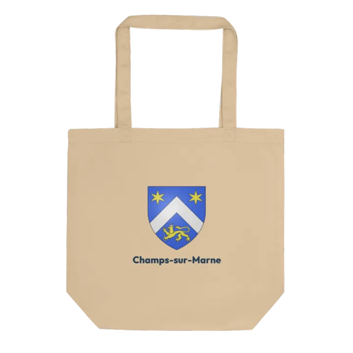 Tote bag coton bio — blason de Champs-sur-Marne