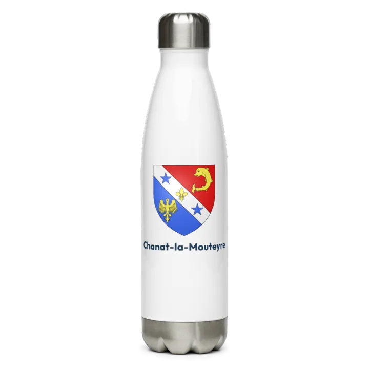 Gourde inox blason de Chanat-la-Mouteyre