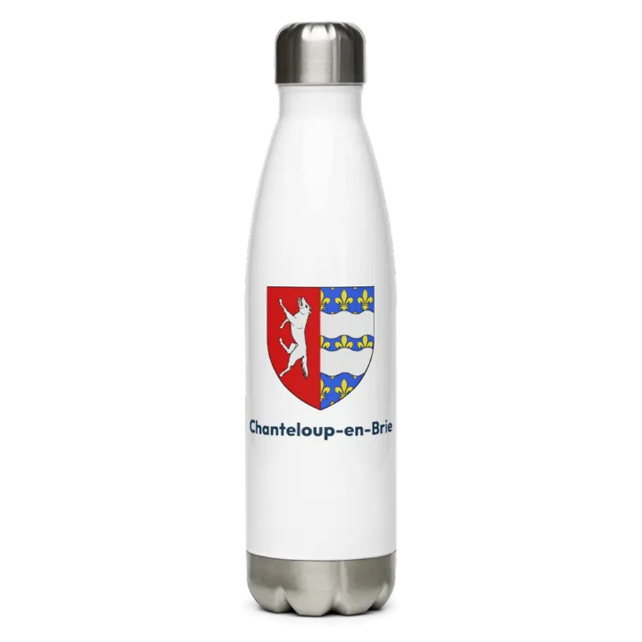 Gourde inox — blason de Chanteloup-en-Brie