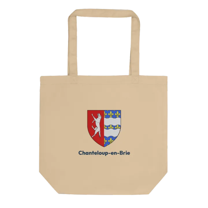 Tote bag coton bio — blason de Chanteloup-en-Brie