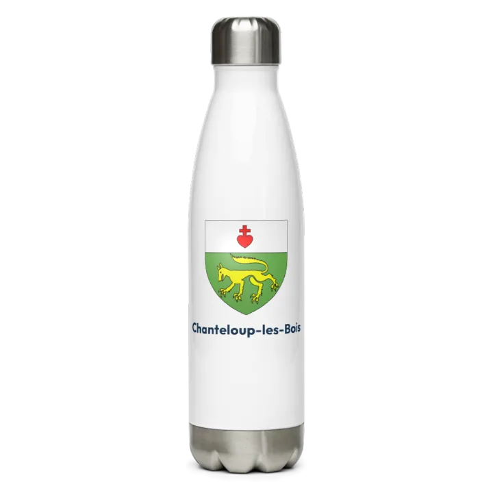 Gourde inox — blason de Chanteloup-les-Bois