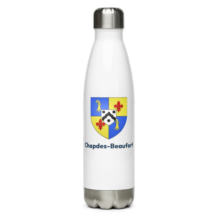 Gourde inox — blason de Chapdes-Beaufort