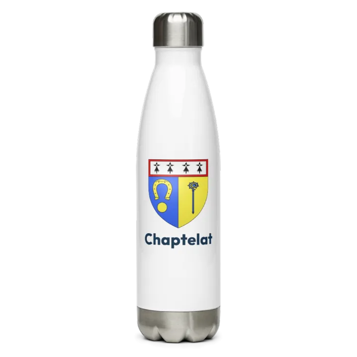 Gourde inox blason de Chaptelat