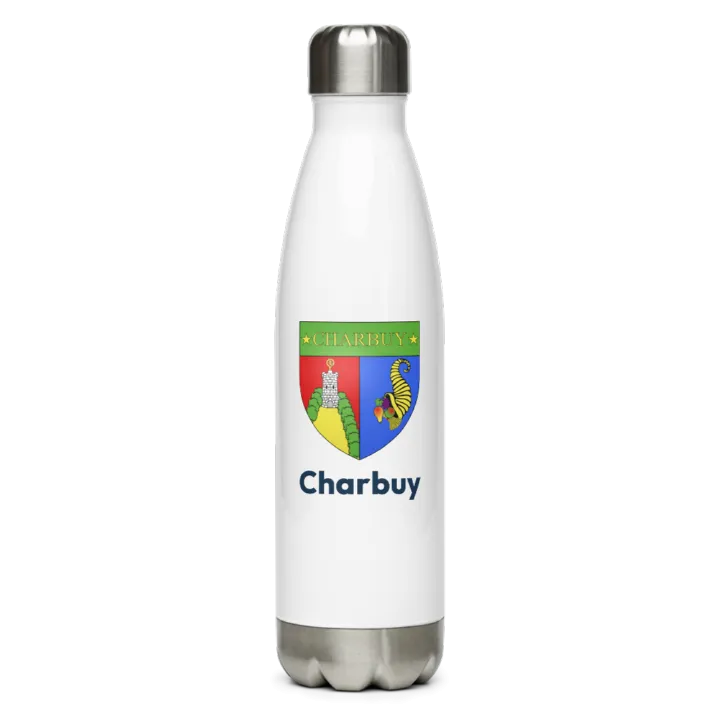 Gourde inox blason de Charbuy