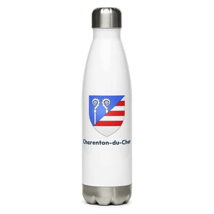 Gourde inox blason de Charenton-du-Cher