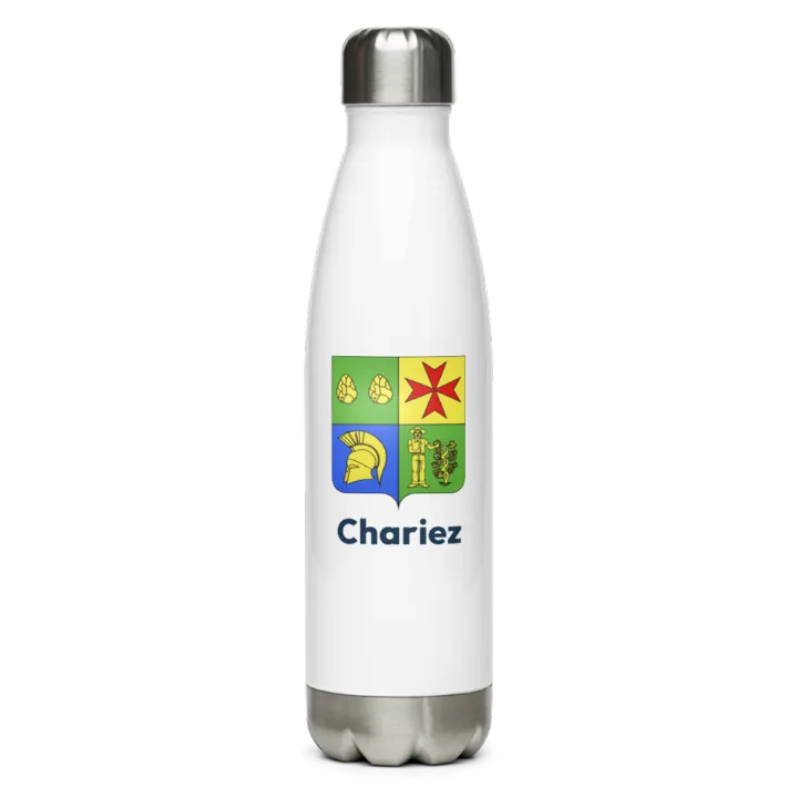 Gourde inox blason de Chariez