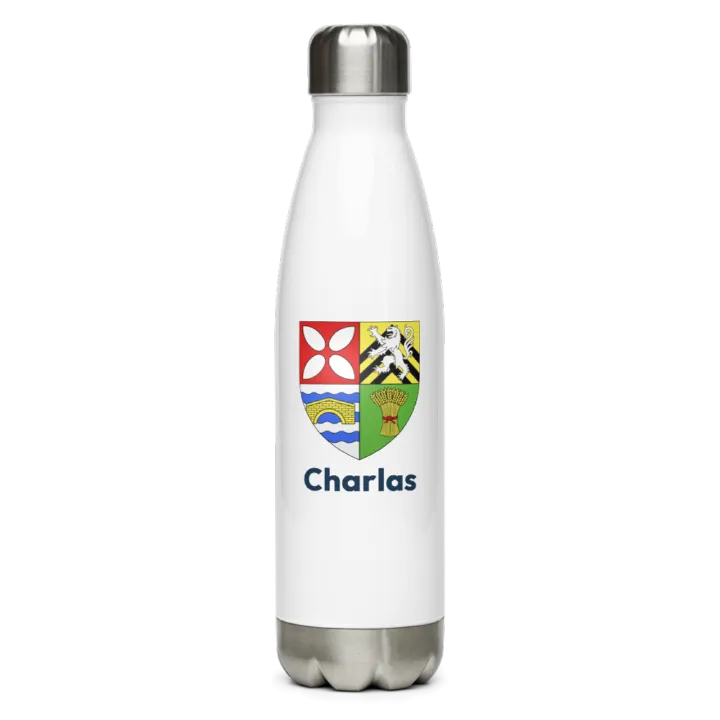 Gourde inox blason de Charlas