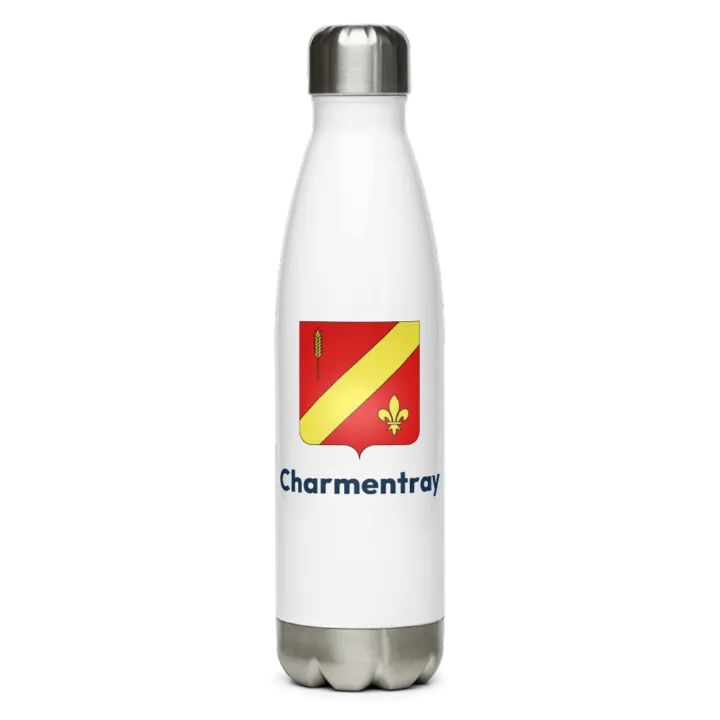 Gourde inox blason de Charmentray
