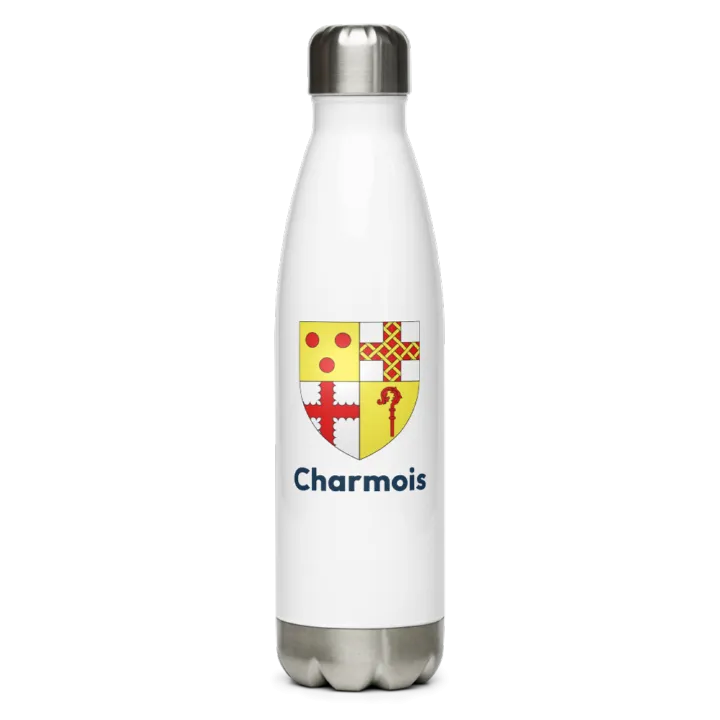 Gourde inox — blason de Charmois