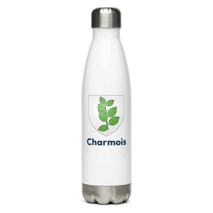 Gourde inox — blason de Charmois