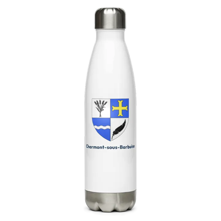 Gourde inox blason de Charmont-sous-Barbuise
