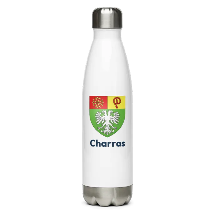 Gourde inox blason de Charras