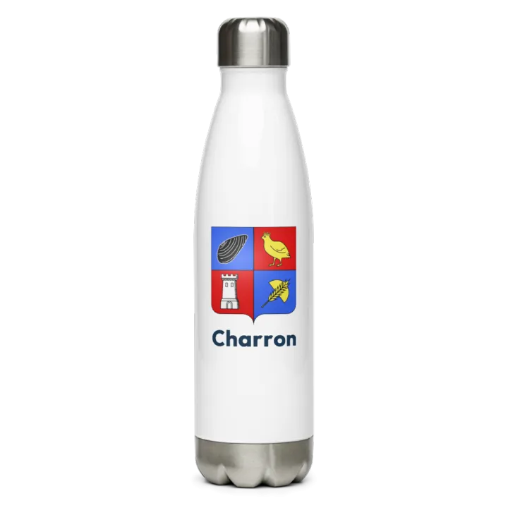 Gourde inox blason de Charron