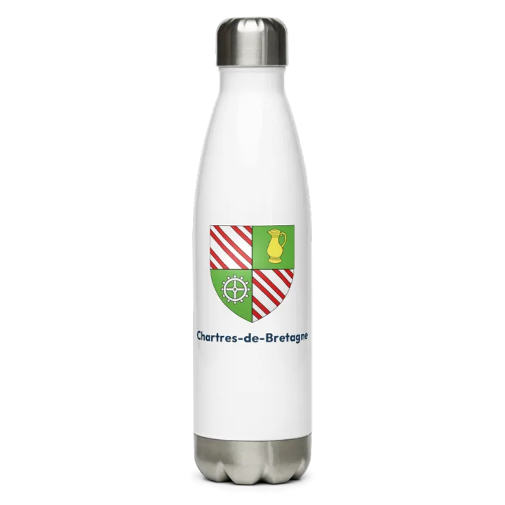 Gourde inox blason de Chartres-de-Bretagne