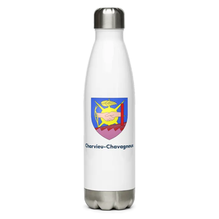 Gourde inox blason de Charvieu-Chavagneux