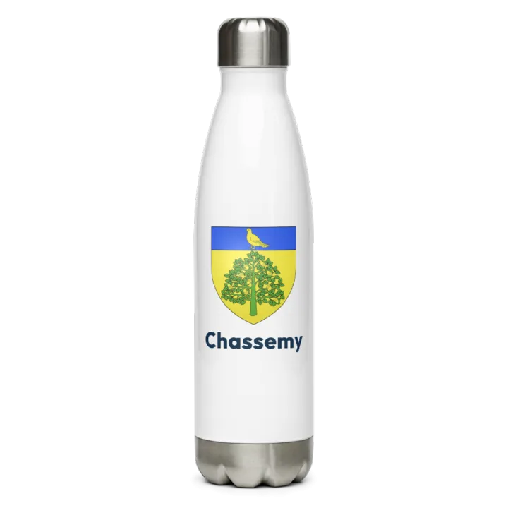 Gourde inox blason de Chassemy