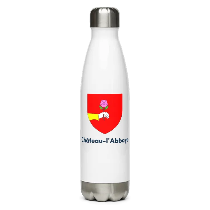 Gourde inox — blason de Château-l'Abbaye