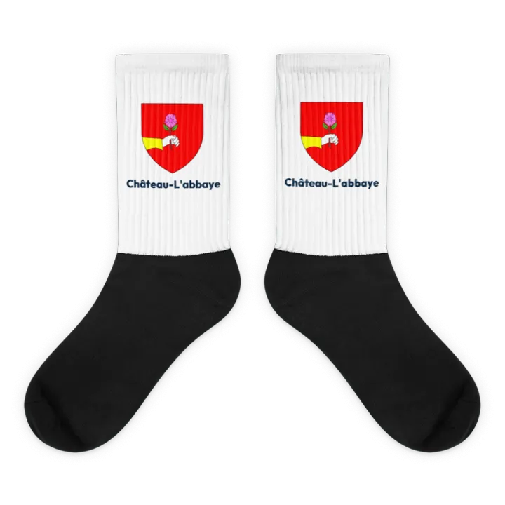 Chaussettes — blason de Château-l'Abbaye