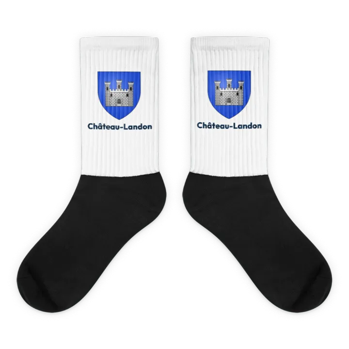 Chaussettes — blason de Château-Landon