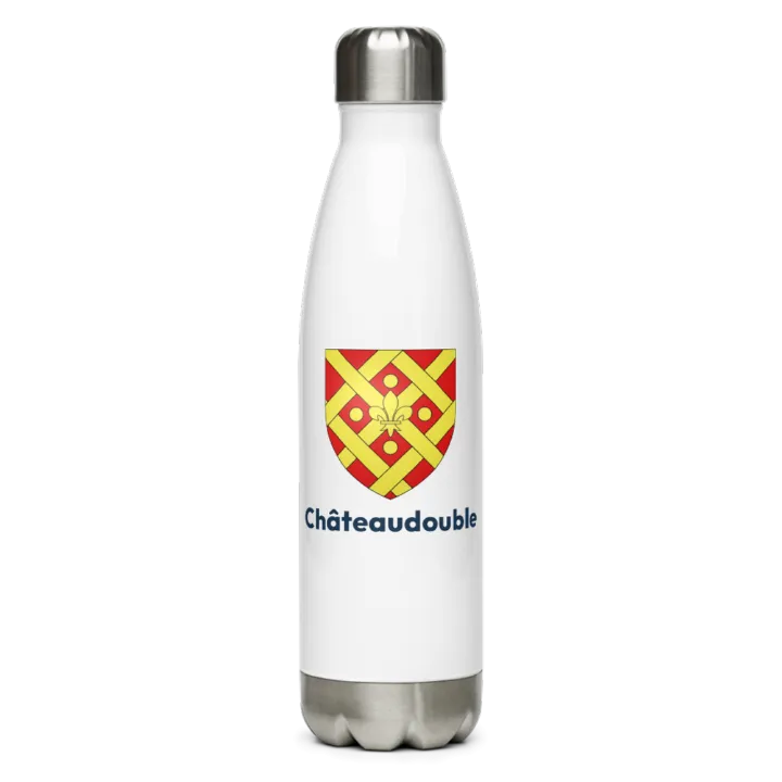 Gourde inox blason de Châteaudouble