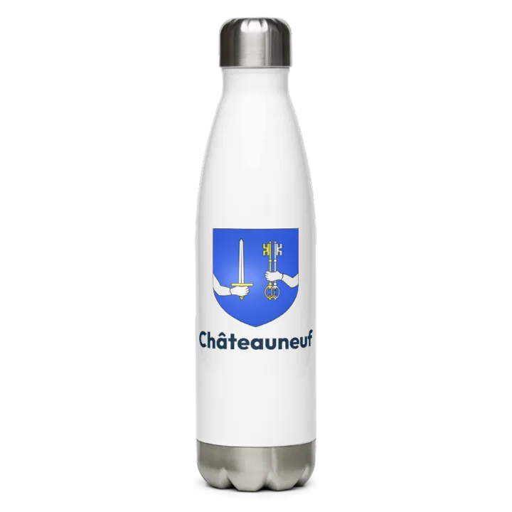 Gourde inox blason de Châteauneuf