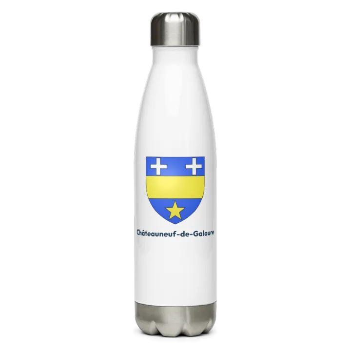 Gourde inox blason de Châteauneuf-de-Galaure