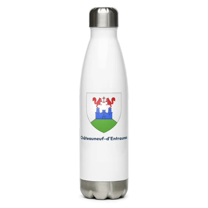 Gourde inox blason de Châteauneuf-d'Entraunes