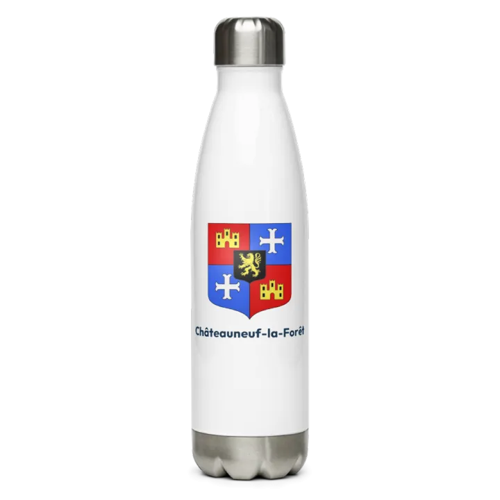 Gourde inox blason de Châteauneuf-la-Forêt