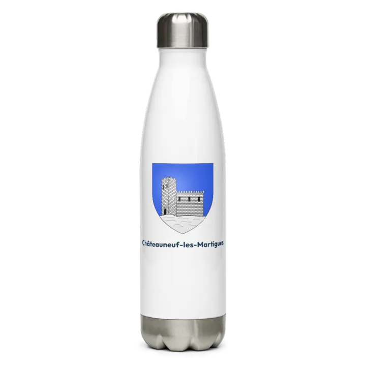 Gourde inox blason de Châteauneuf-les-Martigues