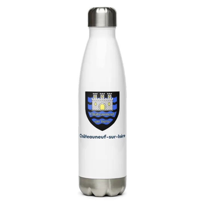 Gourde inox — blason de Châteauneuf-sur-Isère
