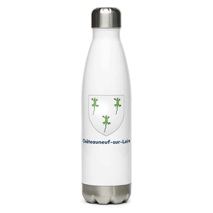 Gourde inox blason de Châteauneuf-sur-Loire