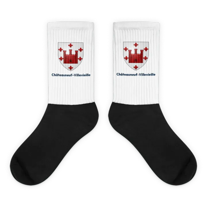 Chaussettes — blason de Châteauneuf-Villevieille