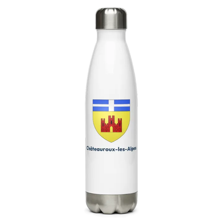 Gourde inox blason de Châteauroux-les-Alpes