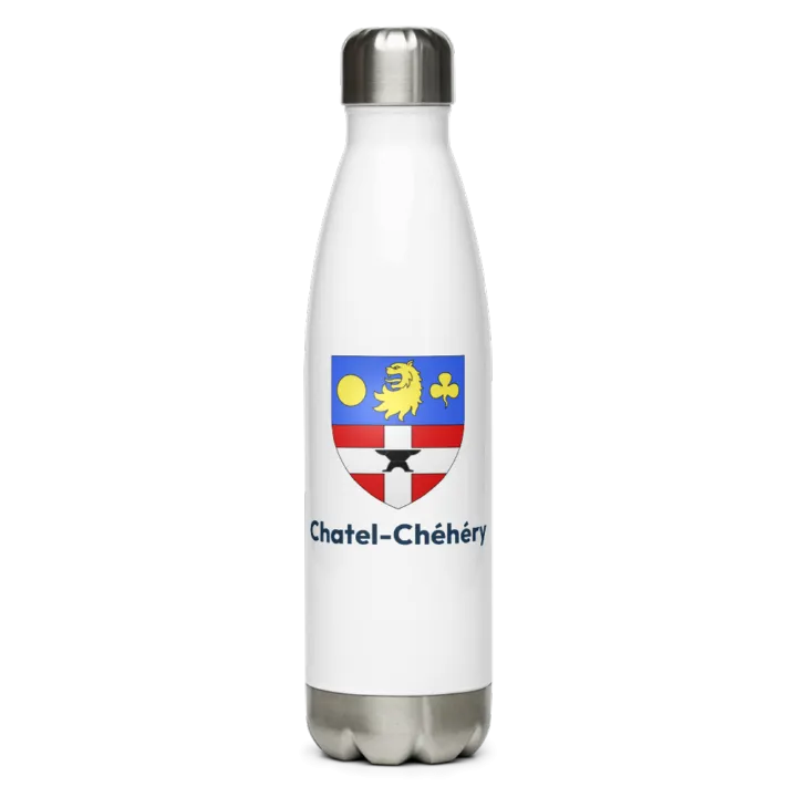 Gourde inox blason de Chatel-Chéhéry