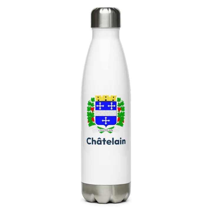 Gourde inox blason de Châtelain