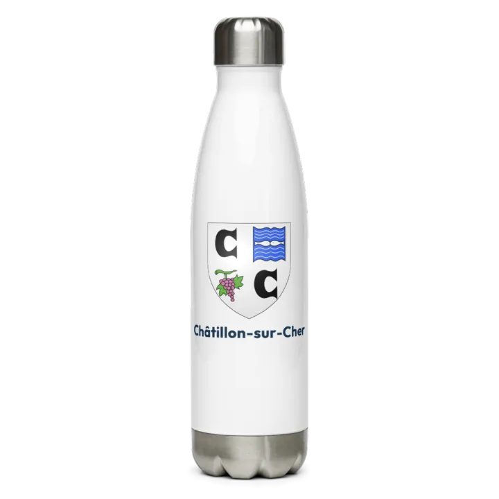 Gourde inox blason de Châtillon-sur-Cher