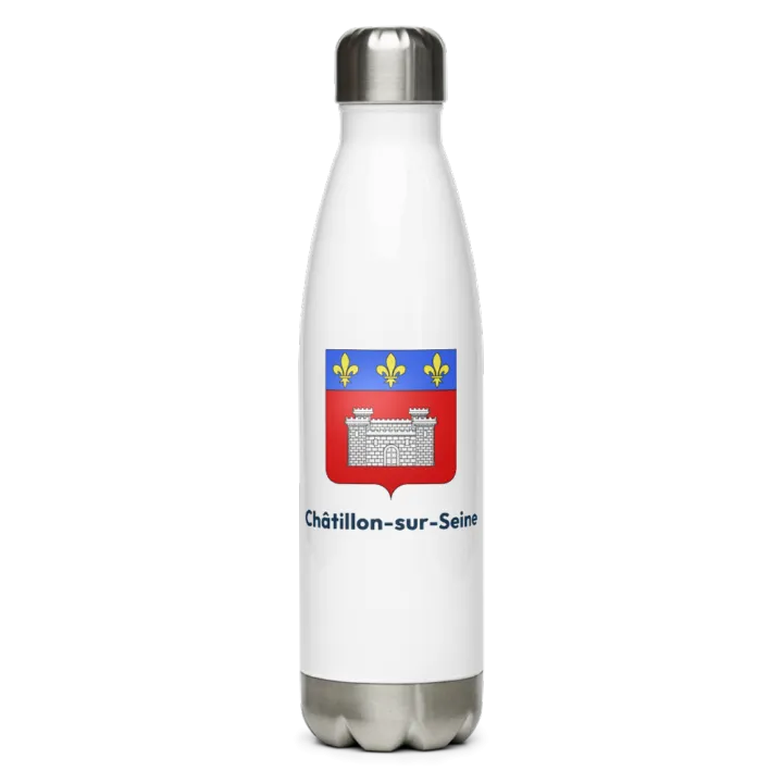 Gourde inox — blason de Châtillon-sur-Seine
