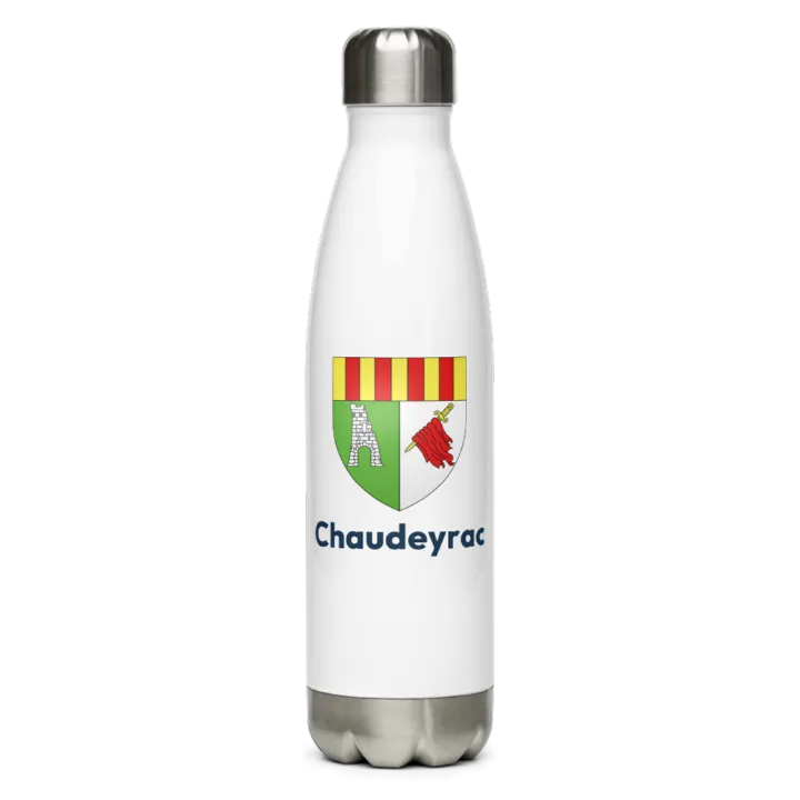 Gourde inox blason de Chaudeyrac