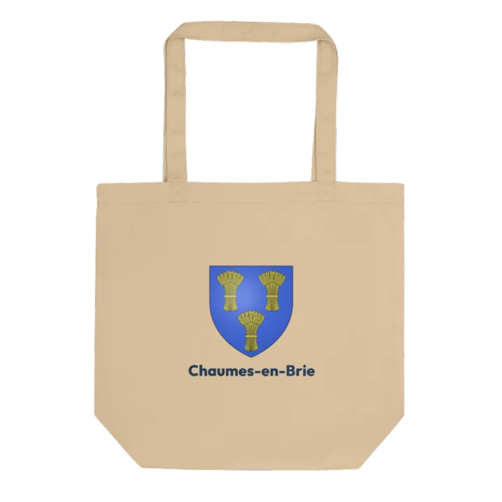 Tote bag coton bio — blason de Chaumes-en-Brie